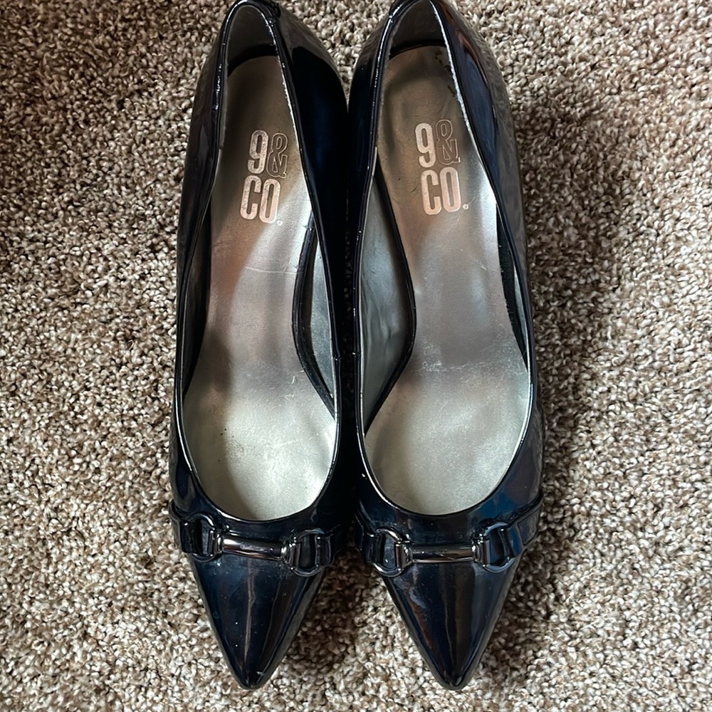 9&Co Black JJKarrol Heels Size 10